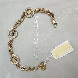 Michael Kors Fulton Logo Gold tone bracelet